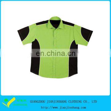 Color Combination 100% Cotton Custom Made Uniform Shirts