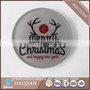 sublimation christmas blank glass photo coaster