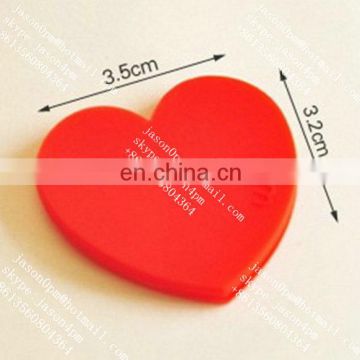 Promotional school supplier heart shape silicone book end for reading remain