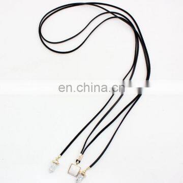 Black Faux Suede Choker Necklace