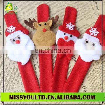 Christmas decoratin snowman Santa deer bear bracelet clap ring toy