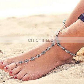 Multilayer Chain Hollow Flower Anklets For Women Anklets Bracelet On leg Barefoot Sandals Foot Jewelry Anklet Leg Bracelet