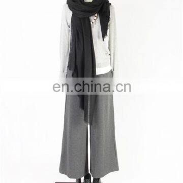 Worsted 80s Cashmere Diamond Pattern Thin Soft Shawl Autumn Winter Lady Plain Color Jacquard Pashmina Scarf photo-3