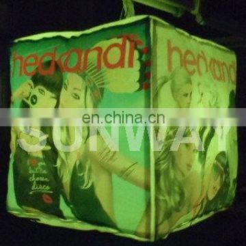 new design LED advertising inflatable cube