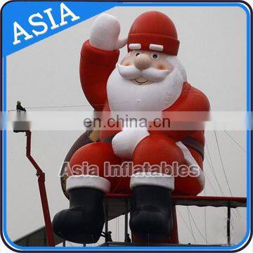 Funny Inflatable Christmas Decorations Inflatable Santa With Camper photo-2