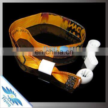 Factory made popular rfid fabric wristband for concert