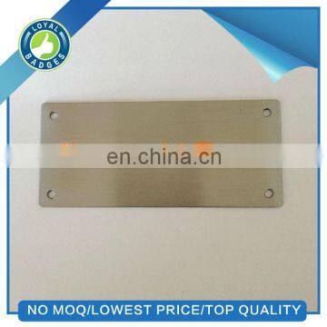 custom stainless steel logo metal nameplates