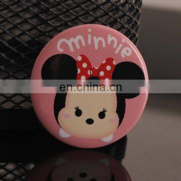 Custom metal tin badge with popular graphic design