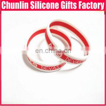 New Coimg 3 Layers Silk Printing Silicone Wristbands photo-2