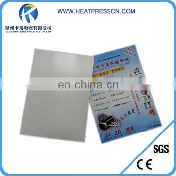 Sublimation water transfer paper transparant (inkjet)