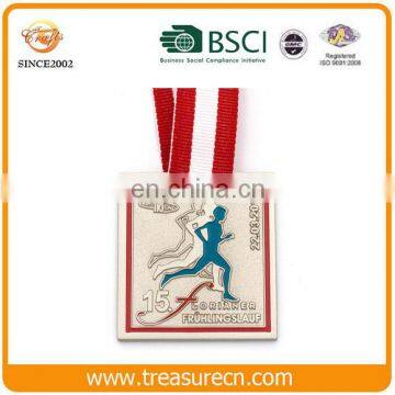 Custom Shaped Square Marathon Cheap Finisher Metal Sports Medal