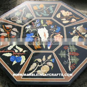 Octagonal Shape Stone Inlay Table Top