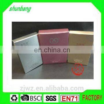 Luxury matting effect paper makeup polished packing & paper cosmetic box