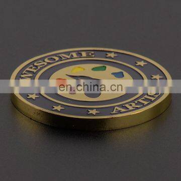 Custom Promotion Artist Collectable Gold Coins With Colorful Baked Enamel photo-3