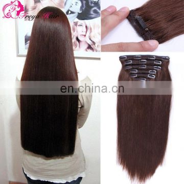 High Quality Factory Price Virgin Brazilian Remy Hair Clip In Hair Extension