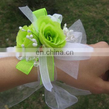 Neon Green Roses Ladies Prom&Wedding Wrist Corsage