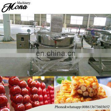 Gas Heating Sandwich Pot/50L Steam or Gas heating sandwich pan/honey/ sugar heating melting machine