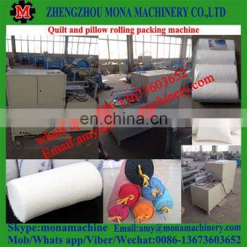 Good Reputation Supplying Pillow Coiling Rolling Packing Machine/ Blanket Packing Coiling Machine With Good Price photo-4