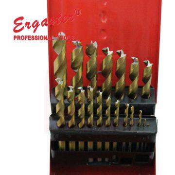 HSS-TIN Brad Point Woodworking Drill Bits Set in Metal Box photo-5