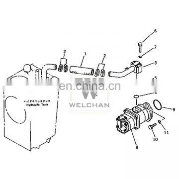 Good Quality Pilot Double Pump 705-51-20090 Hydraulic Main Pump WA470-1 Loader Hydraulic Gear pump