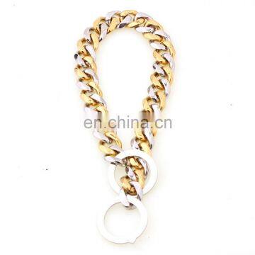19mm Stainless Steel Gold Silver Medium and Large Pet Big Dog Chain Collar photo-3