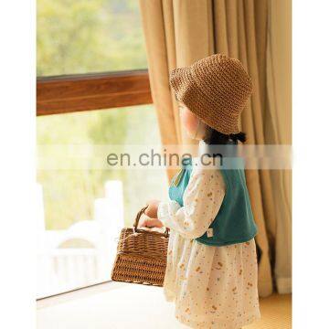 6760 Wholesale Kids Clothing Girls Fashion Sweet Floral Long Casual Dress