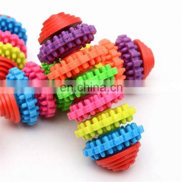 Nontoxic Colorful Gear Pet Toy Cheap Molar Tooth Tpr Chew Dog Toys photo-3