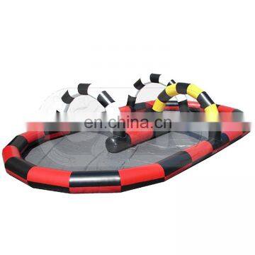 inflatable race track team building 12m for quad bikes race