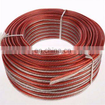 OFC Transparent Speaker Cable/Wire for Amplifier & Loudspeaker