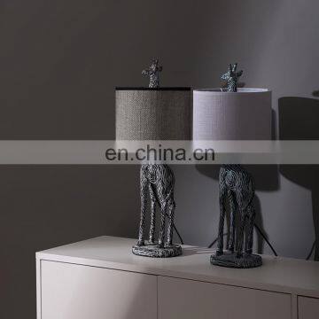 Unique Giraffe Animal Shape Vintage Modern Nightstand Desk Lamps for Hotel Bedroom photo-6