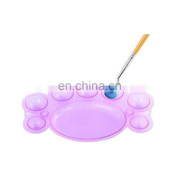 Nail Tools Nail Art Paint Painting DIY Drawing Color Dappen Dish Plastic Palette Nails Paint Palette