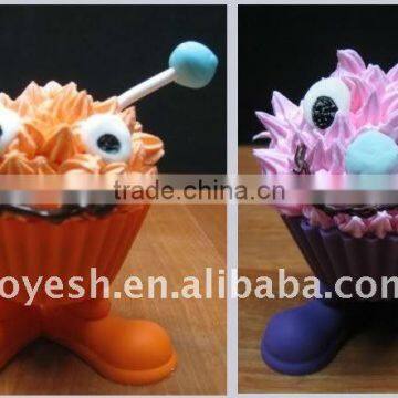 silicone silly feet cupcake