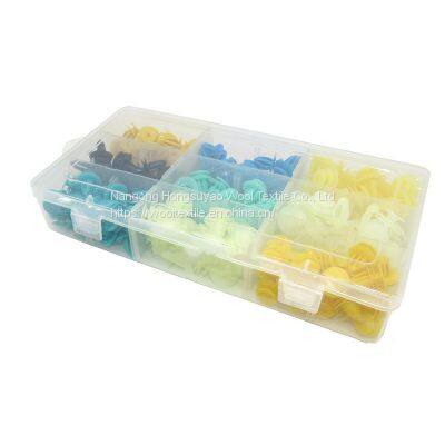 Durable Type Plastic Rivet Fasteners, Multicolour Push-type Fastener Assorted