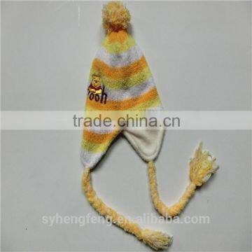 Wholesale winter cute warm women quality knit hat