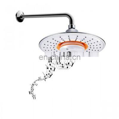 Multi-functional wall mounted huge rain top ceiling overhead shower head with music equipment bluetooth