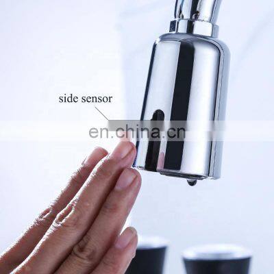 China GIBO Touchless Gold Matt Black Brass Stainless Steel Touch Sensor Pull Out Kitchen Sink Tap Faucets photo-2