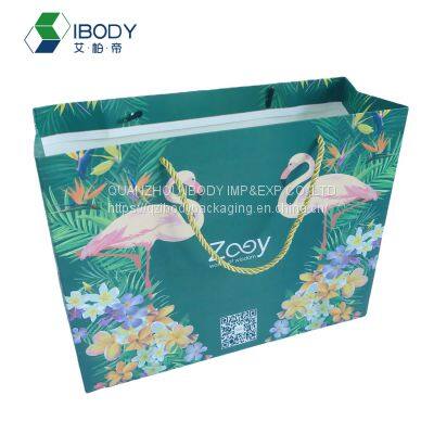 Wholesales Custom Logo Printed Clothing Packaging Shopping Kraft Gift Paper Bag