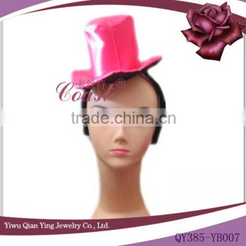 cheap pink headband mini top hat for girls sale