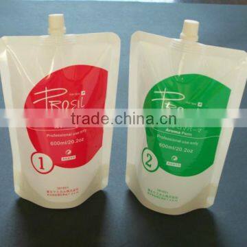 customer design laminated plastic spout pouch for beverage