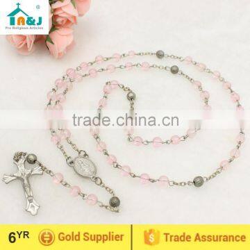 Hot sale plastic rosary bead necklace