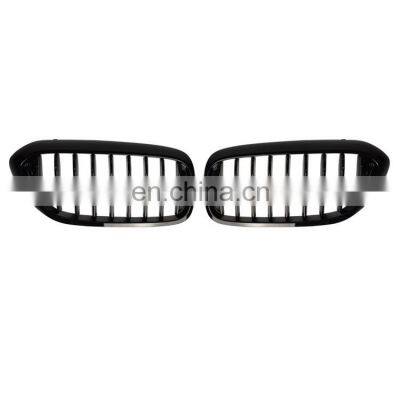 Front Bumper Abs Diamond Glossy Black Grille For Bmw 5 Series G30 G31 G38 2017 2018 2019 2020