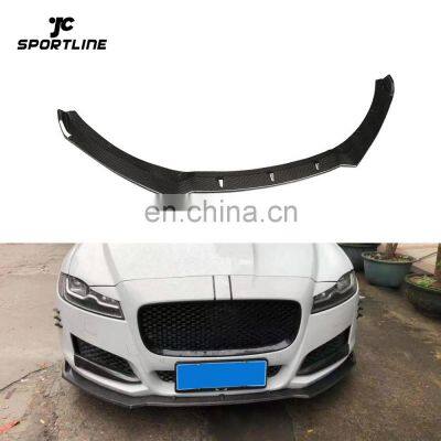 Carbon Fiber XF Front Spoiler Lip for Jaguar XF Prestige Base Sedan 2016- 2019