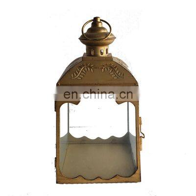 Ready To Ship Table Tealight Lantern Home Decoration Metal Gold Lantern With High Quality