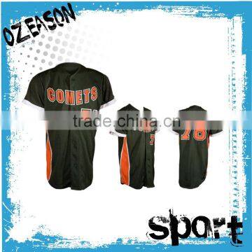 OEM baseball jersey tackle twill, cheap china sublimation baseball jerseys