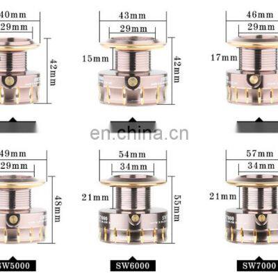 Металлический длинномерный рыболовный вращательный катушка CNC наживка морской скала пляж Оптовые рыболовные катушки photo-5