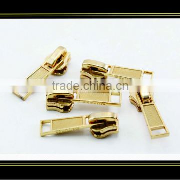 High end shiny gold metal zipper puller