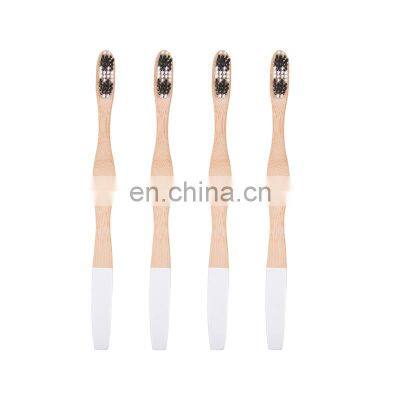 2020 Custom Logo 100% Organic Curved Nylon Bristle Bamboo Toothbrush photo-5