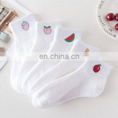 Wholesale customization Ladies socks Short Candy colors lovely fashion  custom logo  crew socks cute cycling socks