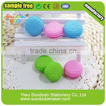 2016 Latest Rubber Pencil 3D Lovely Macaron Eraser