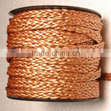 Bolo Braided Round Leather Cords |100% Genuine Leather 3mm Braided Bolo Cord Round